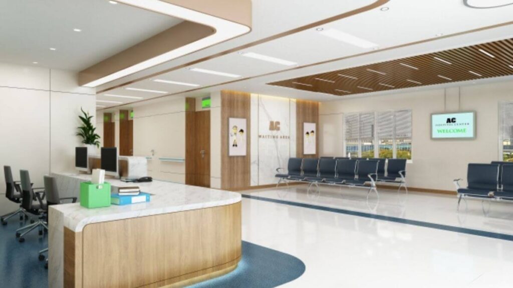 病院の受付の様子